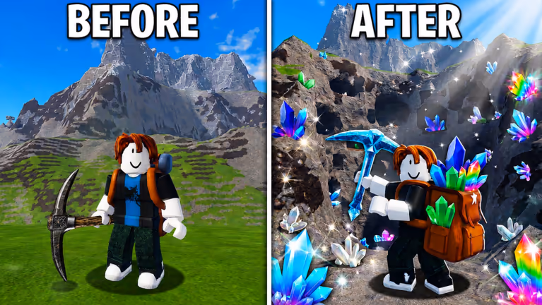 Mine A Mountain official Roblox cover art